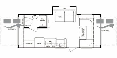 2011 Keystone Bullet 200EXP floorplan