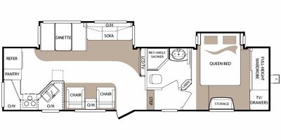 2011 Keystone Cougar High Country 299RKS floorplan