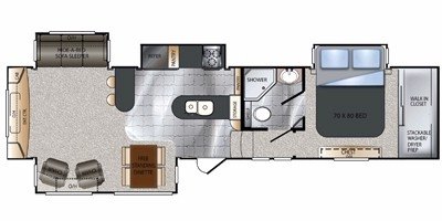 2011 Keystone Alpine 3500RE floorplan