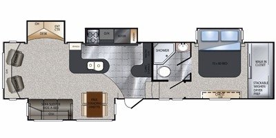 2011 Keystone Alpine 3450RL floorplan