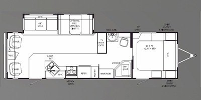 2011 Holiday Rambler Savoy® LX 30RLS floorplan