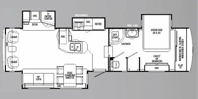 2011 Holiday Rambler Savoy® LX 33SKQ floorplan