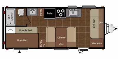 2011 Keystone Summerland 1890FL floorplan