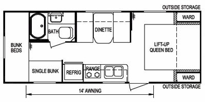 2011 Skyline Aljo Joey Select 249 floorplan