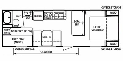 2011 Skyline Aljo Joey Select 268 floorplan