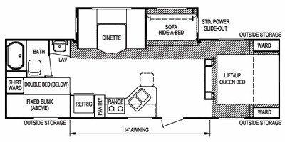 2011 Skyline Layton Joey Select 285 floorplan