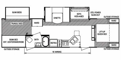 2011 Skyline Nomad Joey Select 312 floorplan