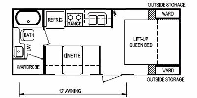 2011 Skyline Weekender Ultra-Lite 194 floorplan