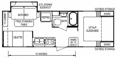 2011 Skyline Layton Ultra-Lite 242 floorplan