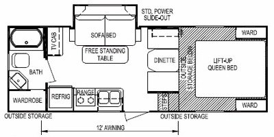 2011 Skyline Weekender Ultra-Lite 213 floorplan