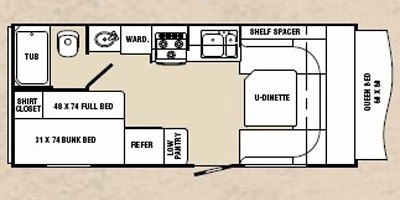 2011 R-Vision Trail-Cruiser TC21E floorplan