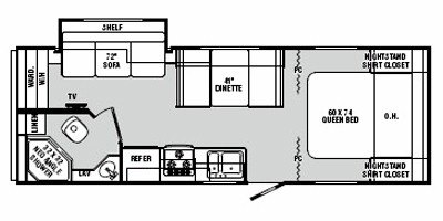 2011 R-Vision Trail-Cruiser TC25BH floorplan