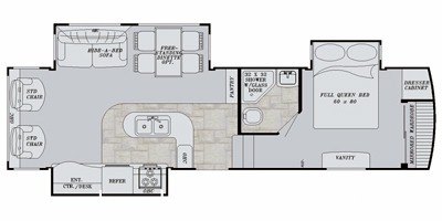 2011 Gulf Stream Aztec 30FRLW floorplan