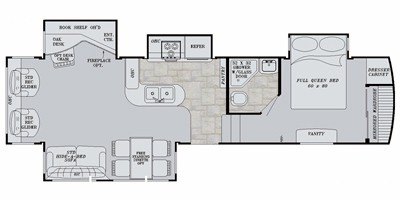 2011 Gulf Stream Aztec 34FLRW floorplan