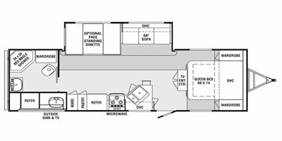 2011 Holiday Rambler Campmaster® 28RTS floorplan