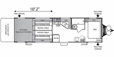 2011 Forest River Sandstorm SLC 233 floorplan