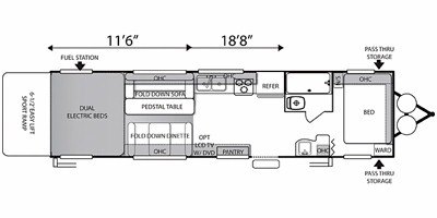 2011 Forest River Sandstorm SLR 263 floorplan