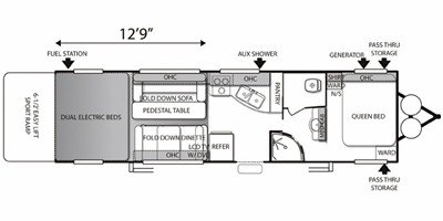 2011 Forest River Sandstorm SLR 272 floorplan