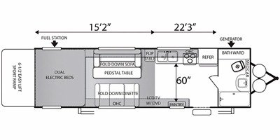 2011 Forest River Sandstorm SLR 256 floorplan