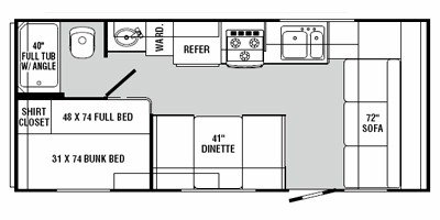 2011 R-Vision Trail-Sport TS19FS floorplan