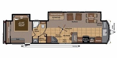 2011 Keystone Residence 403FK floorplan