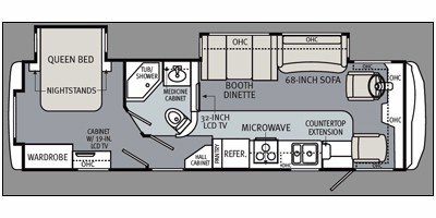 2011 Monaco Monarch® 33SDD floorplan