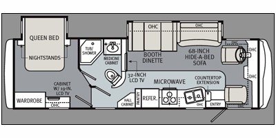 2011 Monaco Riptide 33SDD floorplan