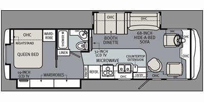 2011 Monaco Riptide 34SBD floorplan