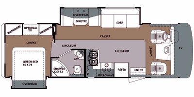 2011 Forest River Georgetown VE 280DS floorplan