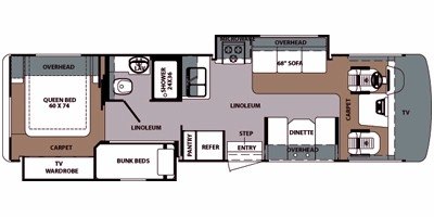 2011 Forest River Georgetown VE 320DS floorplan