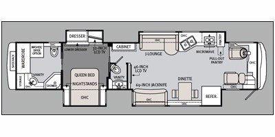 2011 Monaco Dynasty® Regal IV floorplan