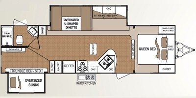 2011 Dutchmen Colorado 290BH floorplan