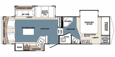 2011 Forest River Blue Ridge 2925RL floorplan