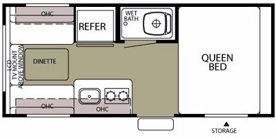 2011 Forest River Wolf Pup 17B floorplan