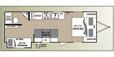 2011 Dutchmen Aerolite 265BHSL floorplan