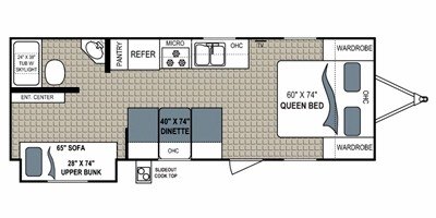 2011 Dutchmen Kodiak 250BHSL floorplan