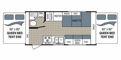 2011 Dutchmen Kodiak 181E floorplan