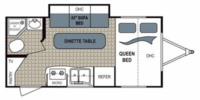 2011 Dutchmen Kodiak 167QBSL floorplan