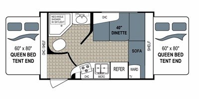 2011 Dutchmen Kodiak 161E floorplan