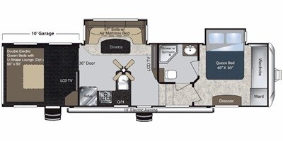 2011 Keystone Raptor 300MP floorplan