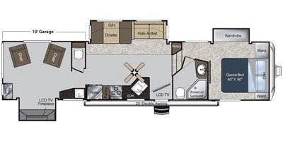 2011 Keystone Raptor 3602RL floorplan