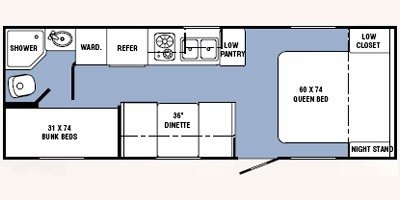 2011 R-Vision Trail-Lite Crossover TLX230BH floorplan