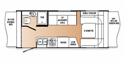 2011 R-Vision Trail-Lite Crossover TLX190T floorplan