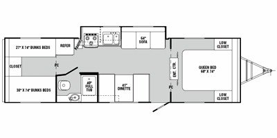 2011 R-Vision Onyx 30 QBH floorplan