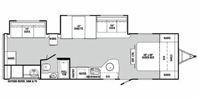 2011 R-Vision Onyx 31 BHDXL floorplan