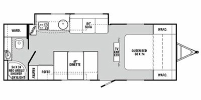 2011 R-Vision Onyx 25 RB floorplan