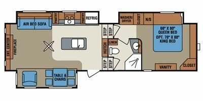 2011 KZ Stoneridge 34IK floorplan