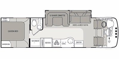 2011 Thor Motor Coach Serrano 31Z floorplan