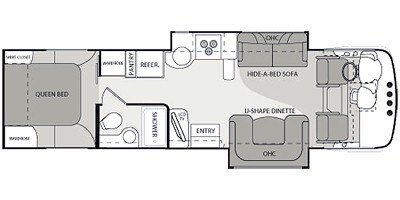 2011 Thor Motor Coach Serrano 31V floorplan