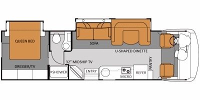 2011 Thor Motor Coach Serrano 31X floorplan